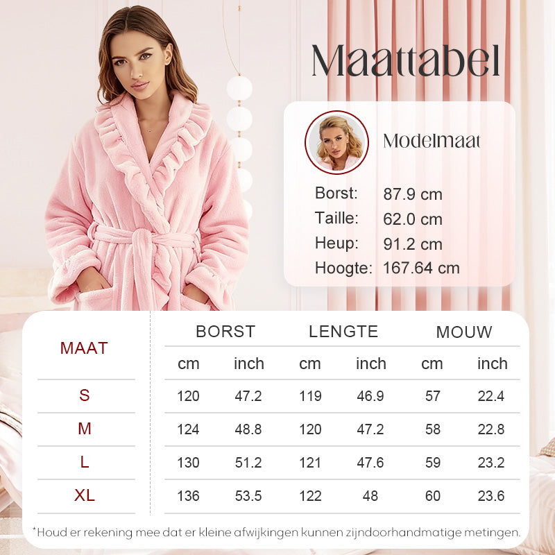 Romantische Roze Badjas – Warm & Zacht