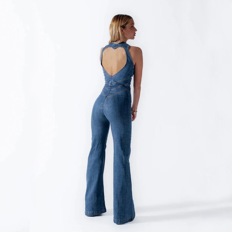 Yasmin | Stijlvolle Denim Jumpsuit