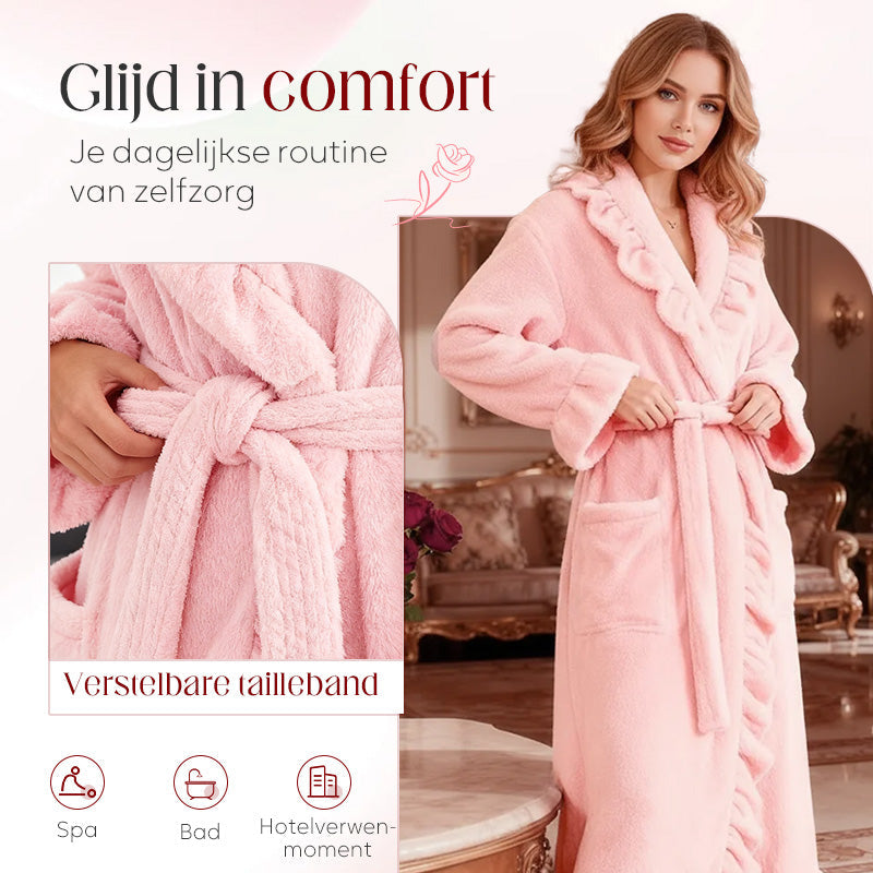 Romantische Roze Badjas – Warm & Zacht