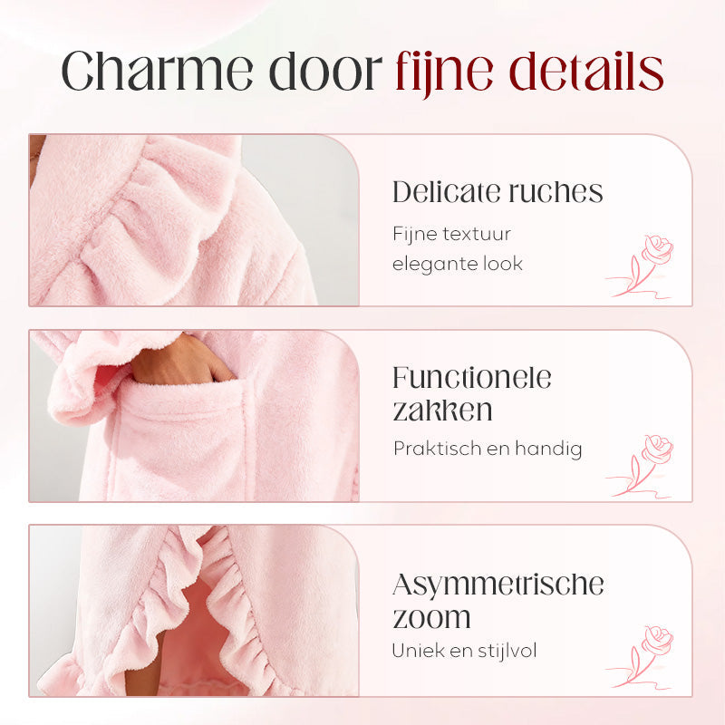 Romantische Roze Badjas – Warm & Zacht