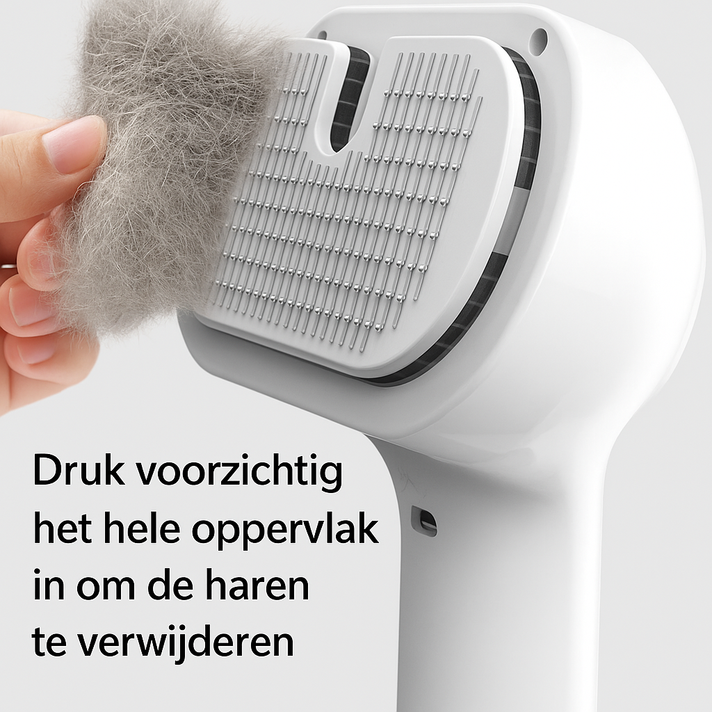 FluffyBrush™ – De 2-in-1 Haarverwijder & Verzorgingsborstel voor Katten en Honden