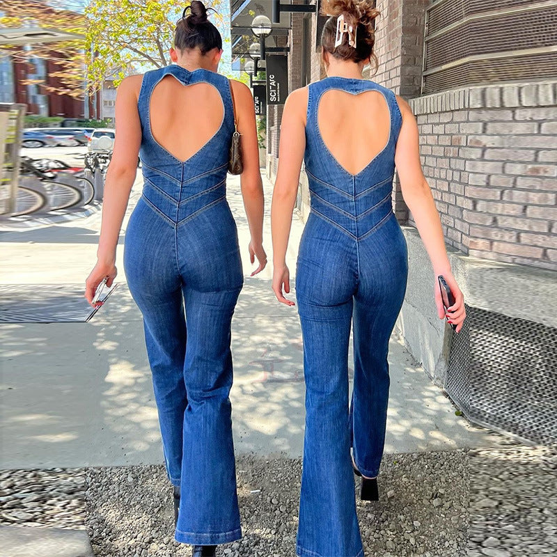 Yasmin | Stijlvolle Denim Jumpsuit