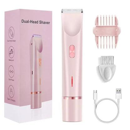2-in-1 Dames Trimmer – Veilig, Pijnloos & Oplaadbaar