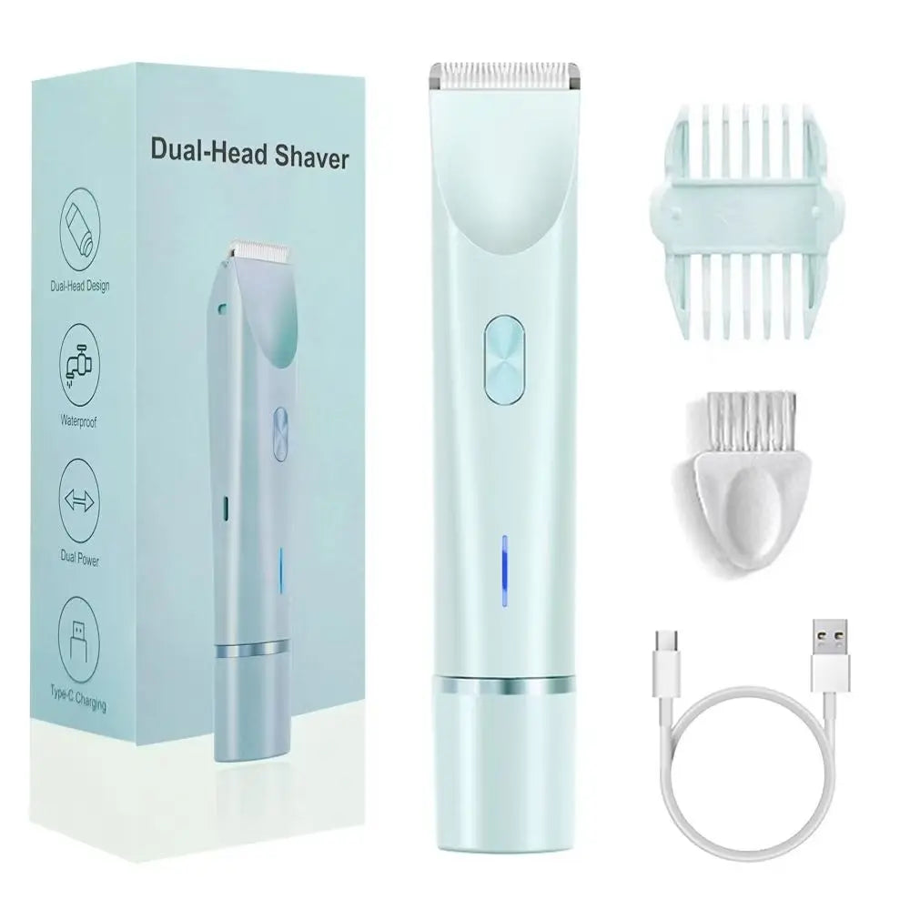 2-in-1 Dames Trimmer – Veilig, Pijnloos & Oplaadbaar